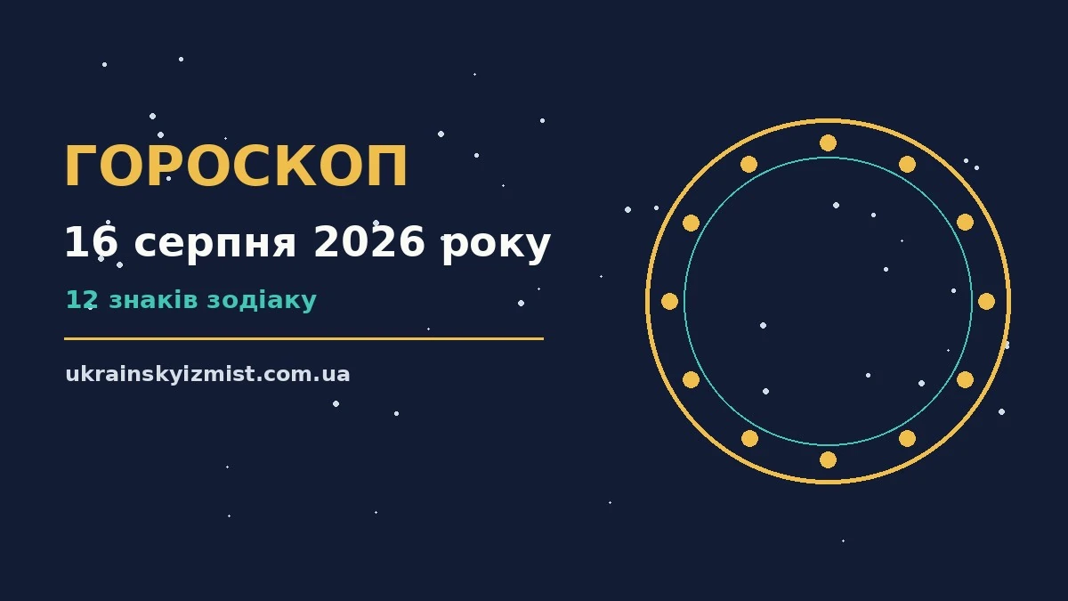 Гороскоп на 16 серпня 2026 року: головні підказки дня про можливості й обережність