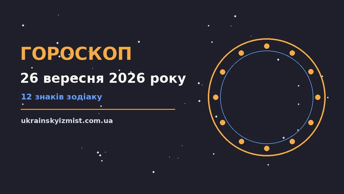 Гороскоп на 26 вересня 2026 року: головні підказки дня про можливості й обережність